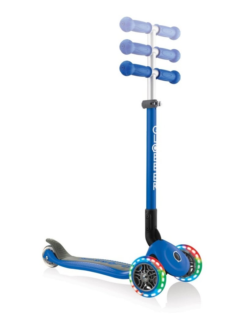 Trottinette évolutive enfant lumineuse et pliable Primo-  Navy Blue Bleu - Kiabi