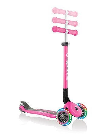 Trottinette évolutive enfant lumineuse et pliable Primo Rose