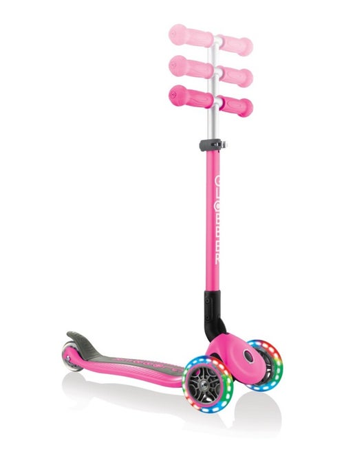 Trottinette évolutive enfant lumineuse et pliable Primo Rose - Kiabi