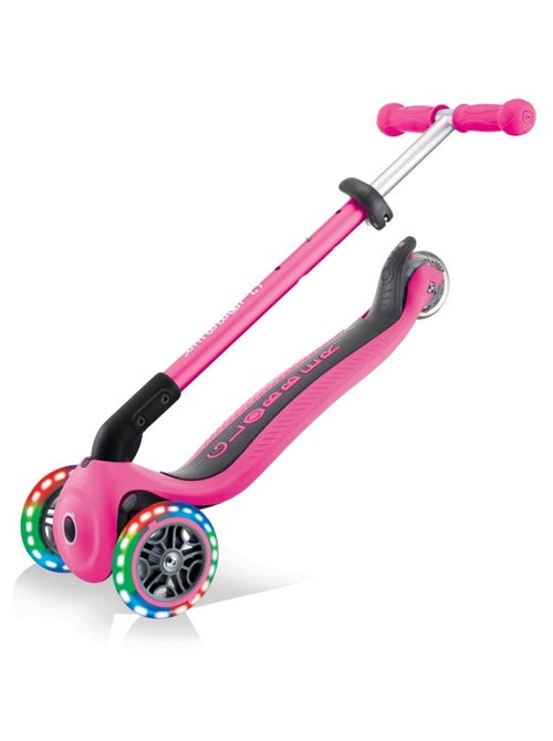 Trottinette évolutive enfant lumineuse et pliable Primo Rose - Kiabi