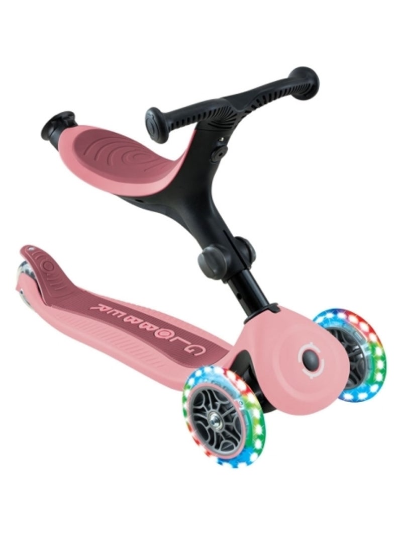 Trottinette évolutive GO-UP ACTIVE LIGHTS 360 Rose clair - Kiabi
