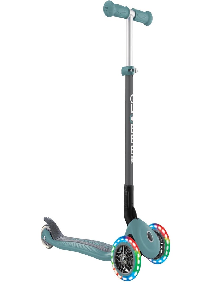 Trottinette GLOBBER Primo - 120/80 mm, ABEC 5, 3 roues, réglable, roues LED Bleu - Kiabi
