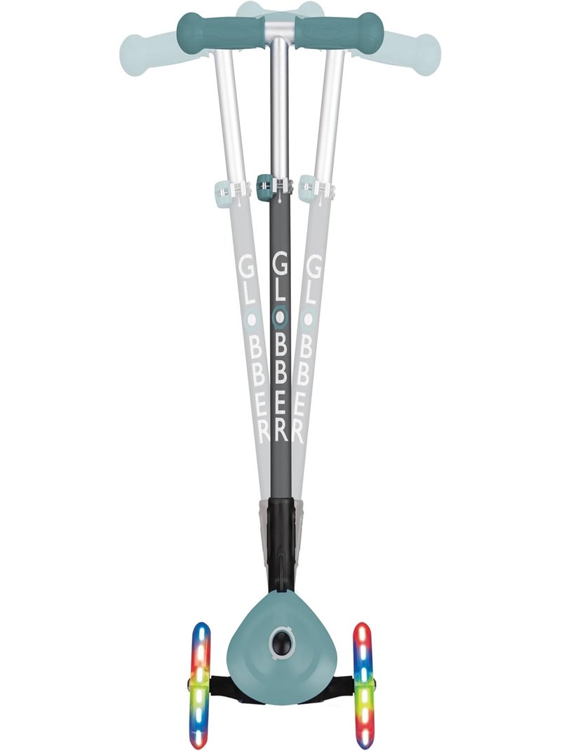 Trottinette GLOBBER Primo - 120/80 mm, ABEC 5, 3 roues, réglable, roues LED Bleu - Kiabi