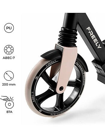 Trottinette Kinderkraft FREELY Pliable avec Roues PU 20 cm, Guidon Réglable et ABEC-7