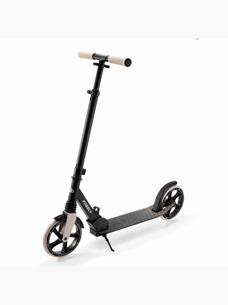 Trottinette Kinderkraft FREELY Pliable avec Roues PU 20 cm, Guidon Réglable et ABEC-7 Beige - Kiabi