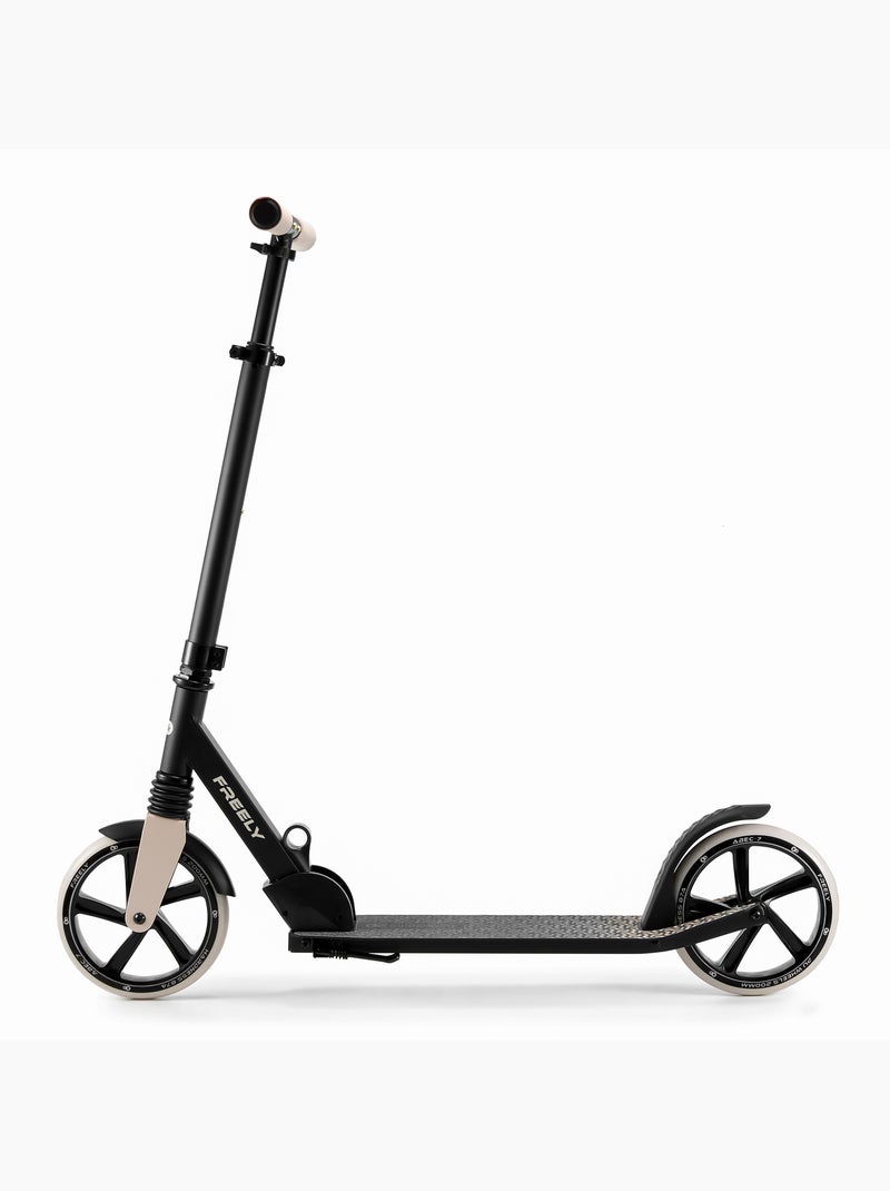 Trottinette Kinderkraft FREELY Pliable avec Roues PU 20 cm, Guidon Réglable et ABEC-7 Beige - Kiabi