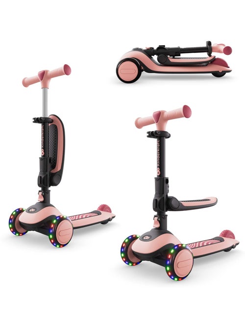Trottinette Kinderkraft HALLEY 2 2-en-1 siège réglable 25-33 cm direction inclinaison LED - Kiabi Trottinette Kinderkraft HALLEY 2 2-en-1 siège réglable 25-33 cm direction inclinaison LED - Kiabi