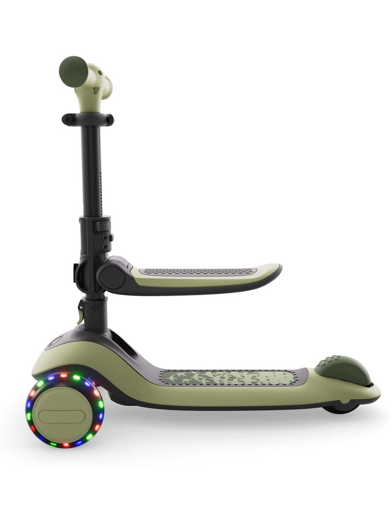 Trottinette Kinderkraft HALLEY 2 guidon réglable 4 hauteurs pliage rapide plateau antidérapant Vert - Kiabi
