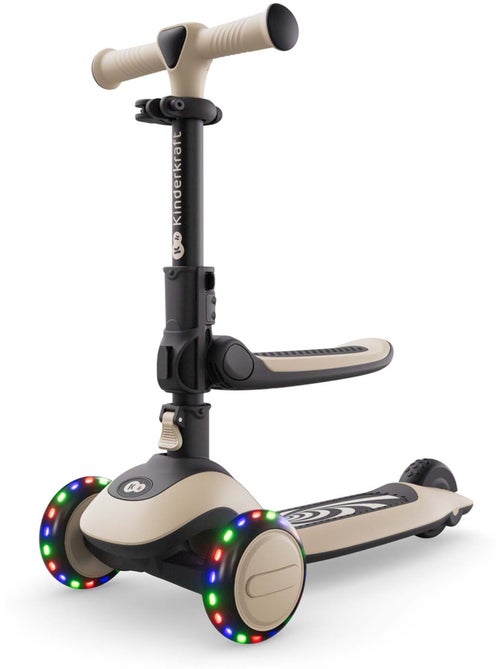 Trottinette Kinderkraft HALLEY 2 siège amovible 2-en-1 roues LED direction par inclinaison - Kiabi Trottinette Kinderkraft HALLEY 2 siège amovible 2-en-1 roues LED direction par inclinaison - Kiabi