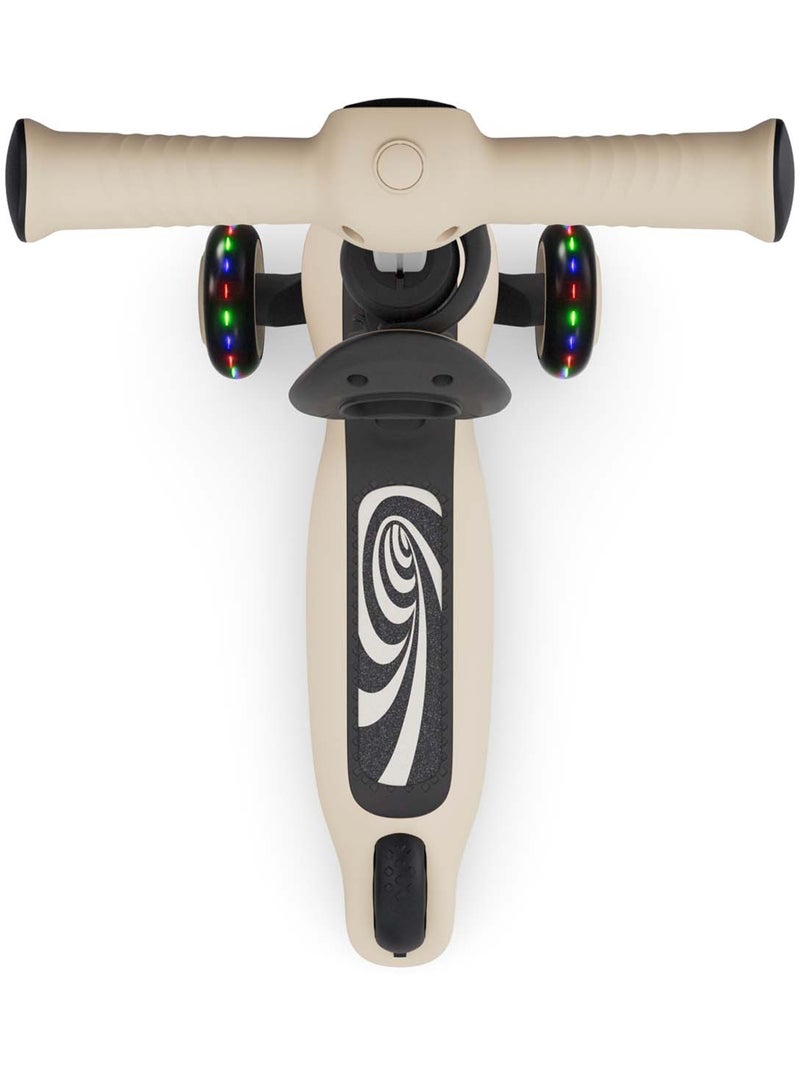 Trottinette Kinderkraft HALLEY 2 siège amovible 2-en-1 roues LED direction par inclinaison Blanc - Kiabi