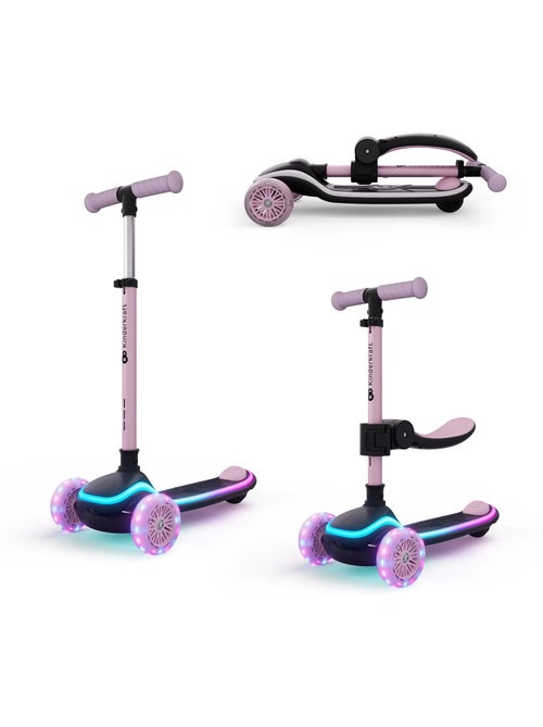 Trottinette Kinderkraft RAKET UP 2 en 1, roues RGB, siège 25–30 cm, format valise - Kiabi