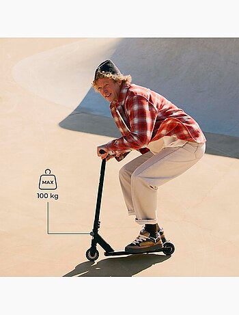 Trottinette Kinderkraft SOLIS freestyle avec roues PU, roulements ABEC-9 et plateforme antidérapante