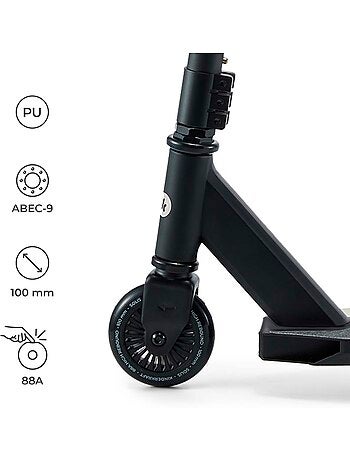 Trottinette Kinderkraft SOLIS freestyle avec roues PU, roulements ABEC-9 et plateforme antidérapante