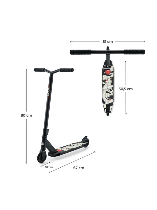 Trottinette Kinderkraft SOLIS freestyle avec roues PU, roulements ABEC-9 et plateforme antidérapante - Kiabi Trottinette Kinderkraft SOLIS freestyle avec roues PU, roulements ABEC-9 et plateforme antidérapante - Kiabi