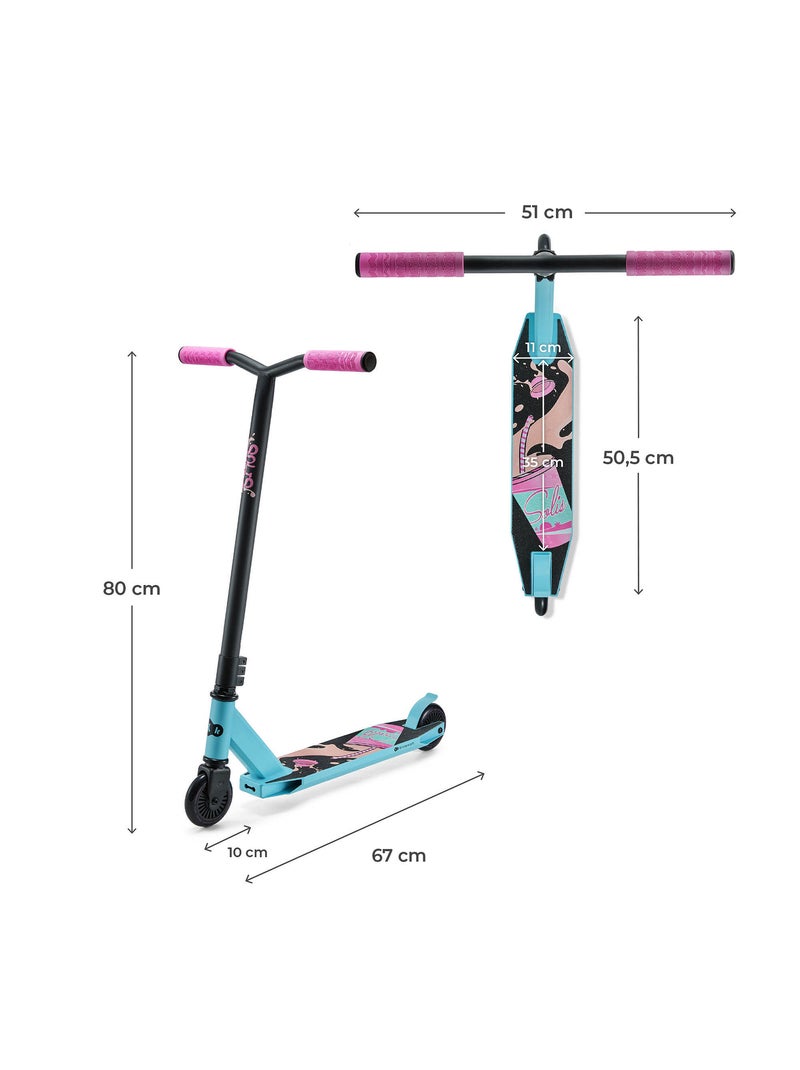 Trottinette Kinderkraft SOLIS freestyle avec roues PU, roulements ABEC-9 et plateforme antidérapante Rose - Kiabi