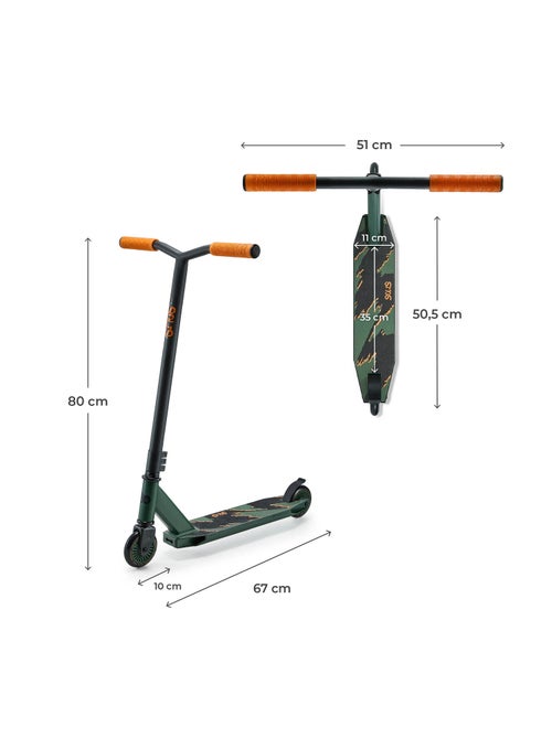 Trottinette Kinderkraft SOLIS freestyle avec roues PU, roulements ABEC-9 et plateforme antidérapante - Kiabi Trottinette Kinderkraft SOLIS freestyle avec roues PU, roulements ABEC-9 et plateforme antidérapante - Kiabi