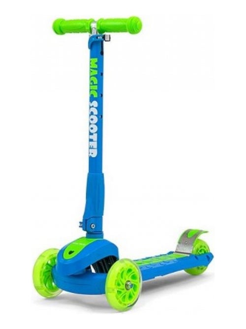 Trottinette magic scooter bleu-vert - Kiabi