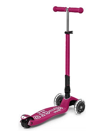 Trottinette Maxi 'micro' Deluxe Pliable Led - Baie Rouge