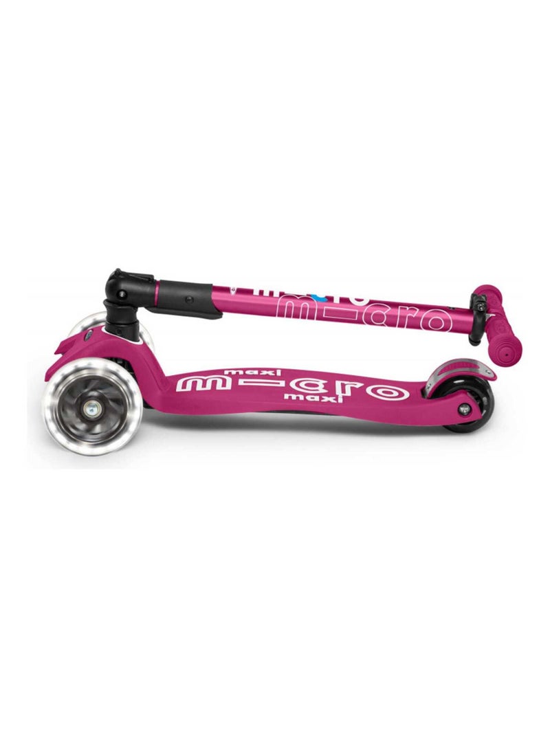 Trottinette  Maxi 'micro' Deluxe Pliable Led - Baie Rouge N/A - Kiabi