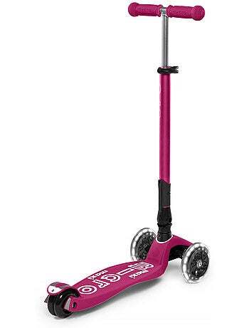 Trottinette Maxi 'Micro' Deluxe Pliable LED - Baie Rouge