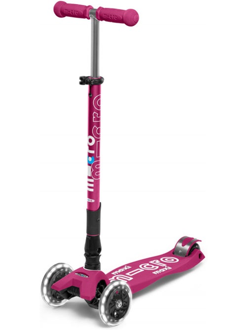 Trottinette  maxi 'micro' deluxe pliable led - baie rouge - Kiabi