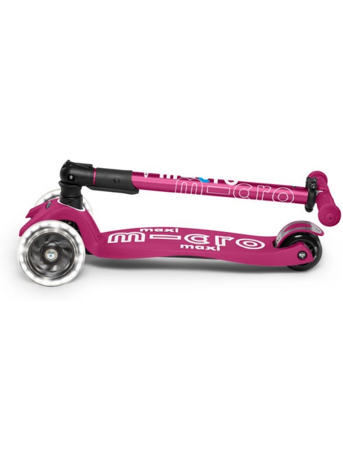 Trottinette  maxi 'micro' deluxe pliable led - baie rouge - Kiabi