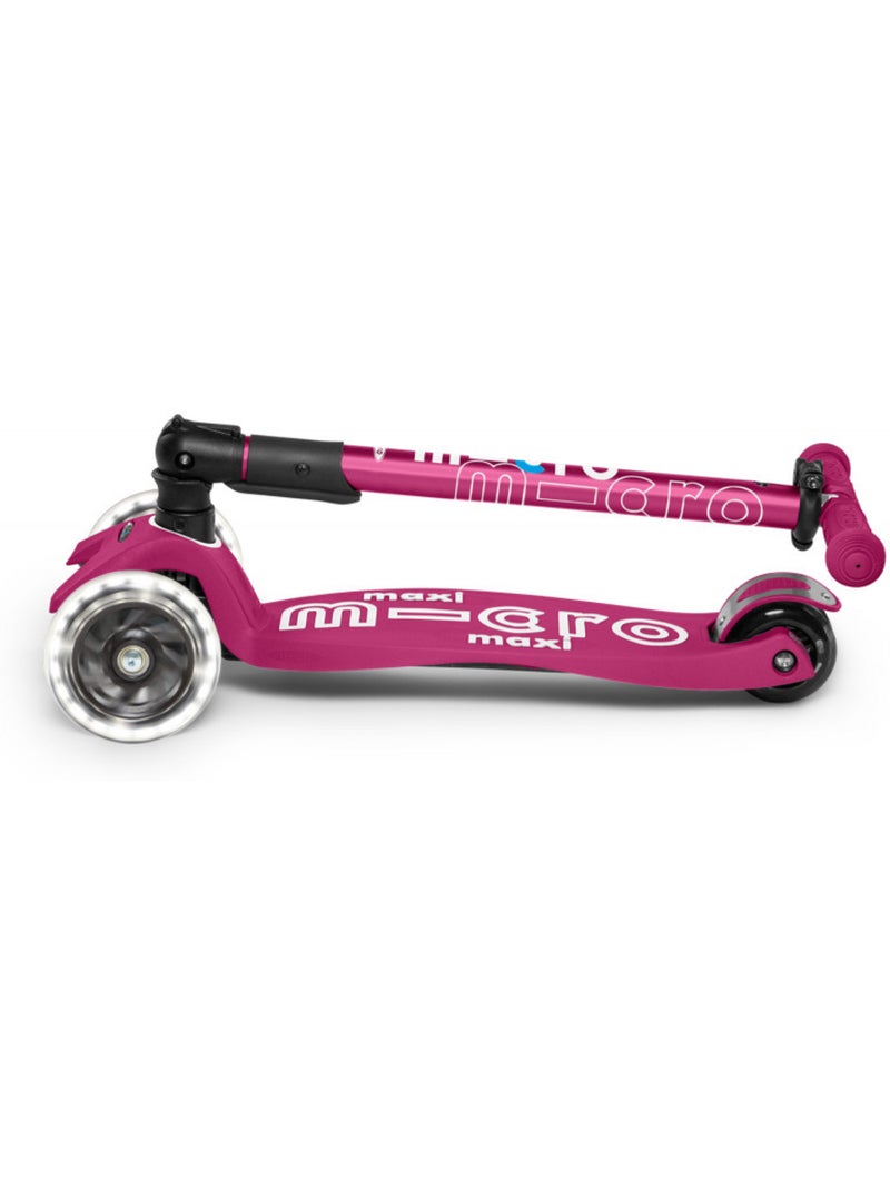Trottinette  Maxi 'Micro' Deluxe Pliable LED - Baie Rouge Violet - Kiabi