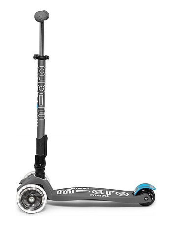 Trottinette Maxi 'micro' Deluxe Pliable Led - Gris Volcan
