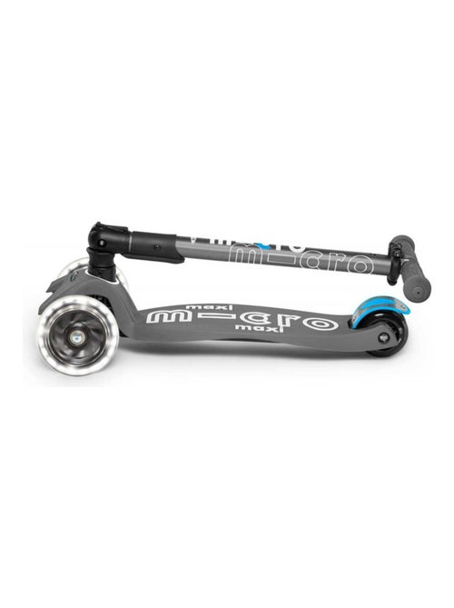 Trottinette  Maxi 'micro' Deluxe Pliable Led - Gris Volcan - Kiabi