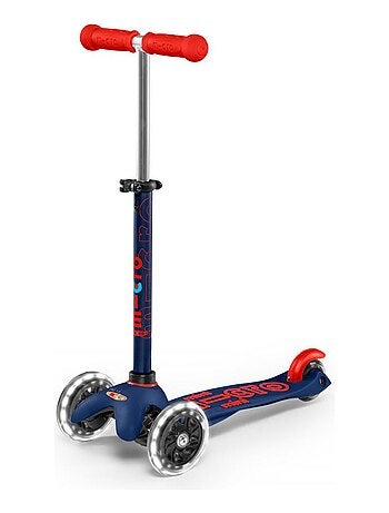 Trottinette Mini 'Micro' Deluxe LED - Bleu Marine