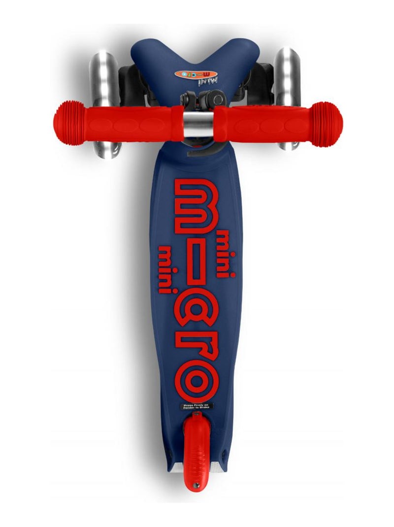 Trottinette  Mini 'Micro' Deluxe LED - Bleu Marine N/A - Kiabi