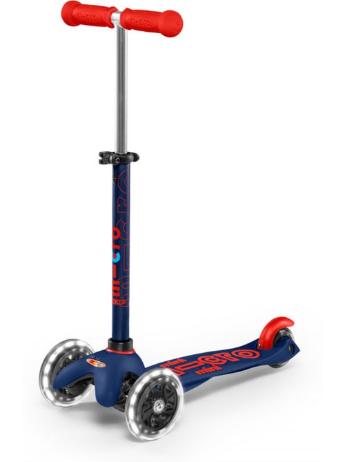 Trottinette  mini 'micro' deluxe led - bleu marine - Kiabi