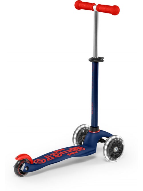 Trottinette  mini 'micro' deluxe led - bleu marine - Kiabi