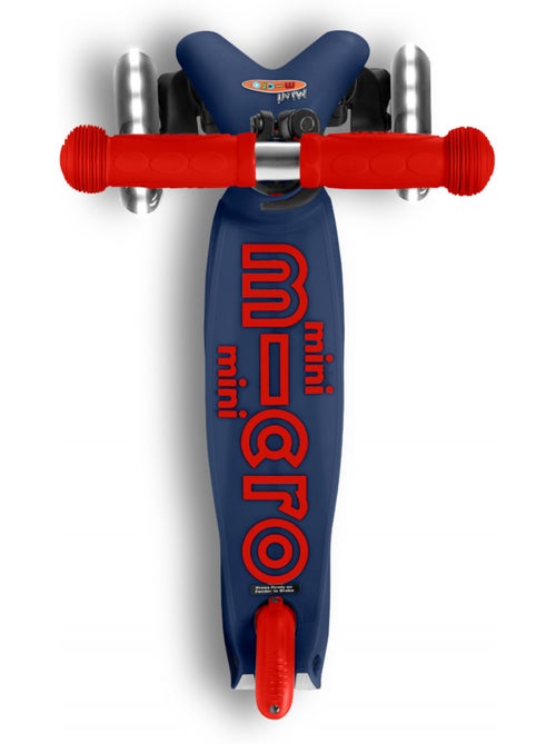Trottinette  mini 'micro' deluxe led - bleu marine - Kiabi