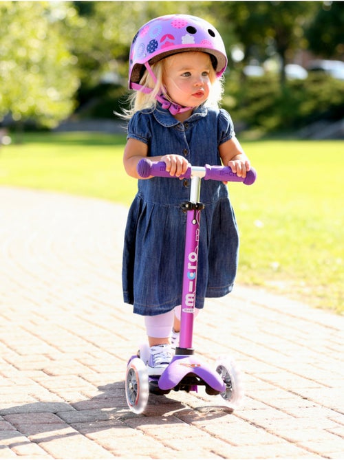 Trottinette  mini 'micro' deluxe led - violet - Kiabi