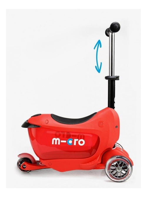 Trottinette Mini2go Deluxe Plus Rouge - Kiabi