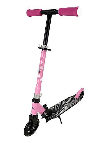Trottinette NSP rose/blanc 125mm,