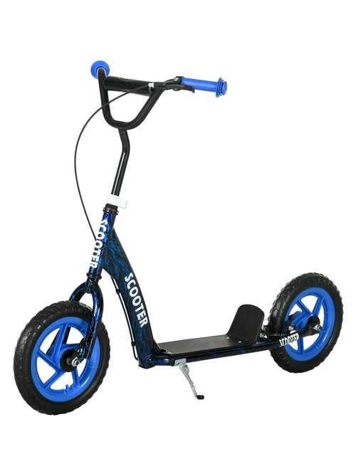 Trottinette patinette enfant guidon réglable poignée frein et béquille acier - Kiabi