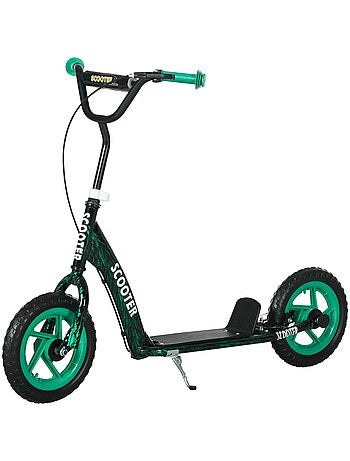 Trottinette patinette enfant guidon réglable poignée frein et béquille acier