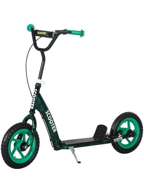 Trottinette patinette enfant guidon réglable poignée frein et béquille acier - Kiabi