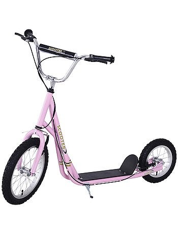 Trottinette patinette enfant guidon réglable freins béquille acier