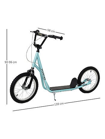 Trottinette patinette enfants grandes roues