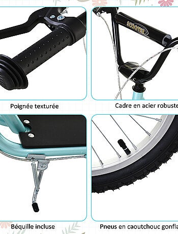 Trottinette patinette enfants grandes roues