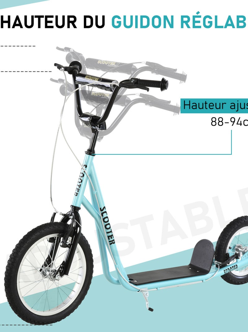 Trottinette patinette freestyle Bleu Bleu - Kiabi