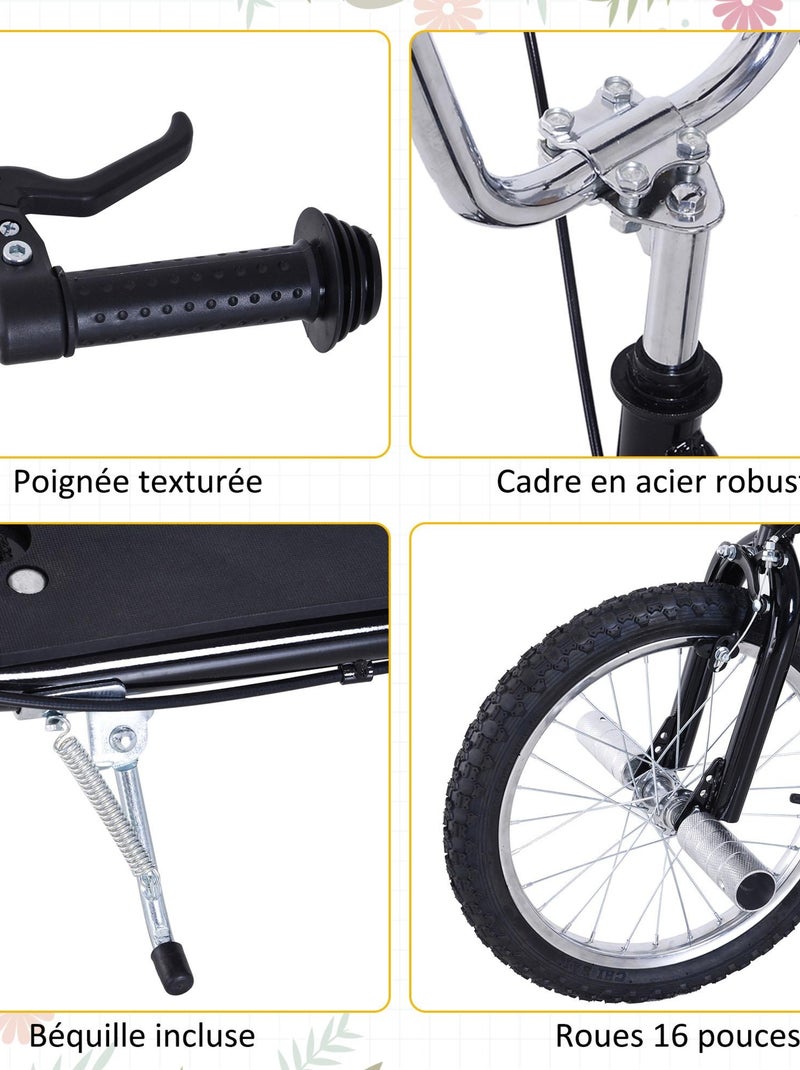 Trottinette patinette freestyle Noir - Kiabi