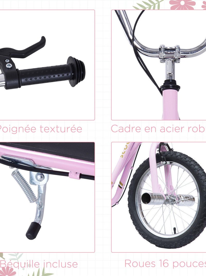 Trottinette patinette freestyle Rose - Kiabi