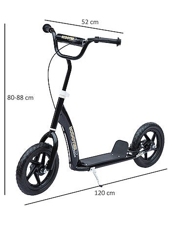 Trottinette patinette grandes roues
