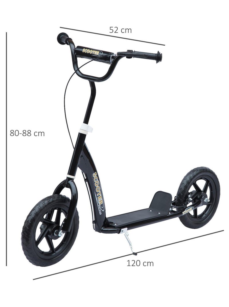Trottinette patinette poignée frein béquille Noir - Kiabi