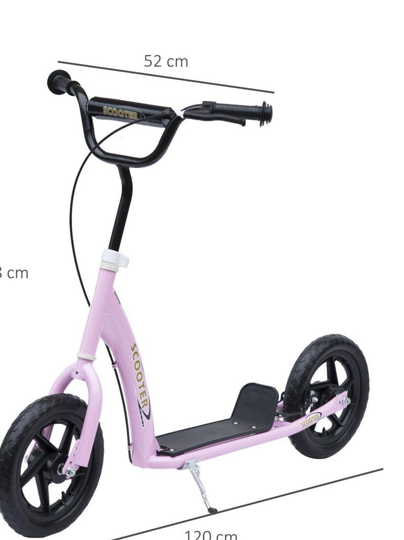Trottinette patinette poignée frein béquille Rose - Kiabi