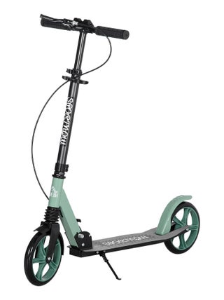 Trottinette pliable adulte roulement PU abec-9 vert noir